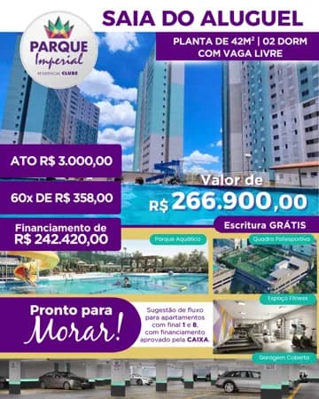 Parque Imperial Conquiste Seu Imóvel no Melhor Residencial Clube de Ferraz de Vasconcelos