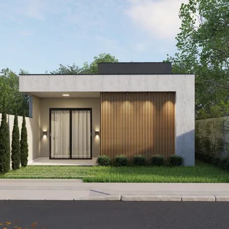 Casa térrea em construção em Itaoca Praia
