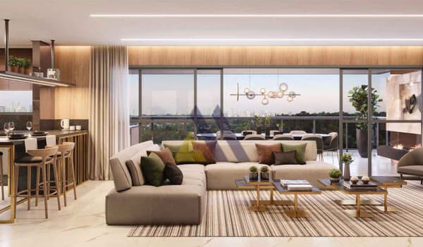 Apartamento na tranquilidade do Brooklin, com 4 suítes e 185 m². Alto padrão by EZTEC.