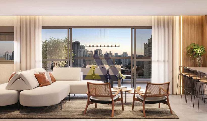 Apartamento Alto Padrão no Brooklin | 4 dormitórios e 2 suítes | 138 m² e lazer no rooftop do 31º andar 🏙️