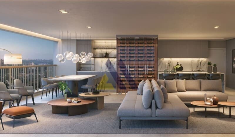 Apartamento 4 suítes no Alto de Pinheiros (SP) com 220m². 🌇 Próximo ao Parque Villa Lobos, Faria Lima e Praça Pan Americana!