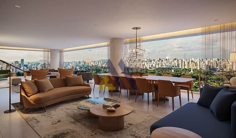Park Avenue: Apartamento com vista ao Parque Ibirapuera e Av. República do Líbano | 300m² e 4 suítes