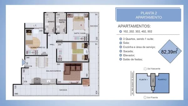 Apartamento à venda, 82 m² por R$ 492.117,00 - Santa Mônica - Uberlândia/MG