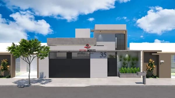 Casa com 3 quartos à venda no Bairro Portal do Vale - Uberlândia/MG