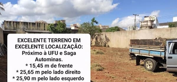 Terreno Residencial à venda, Saraiva, Uberlândia - TE0522.