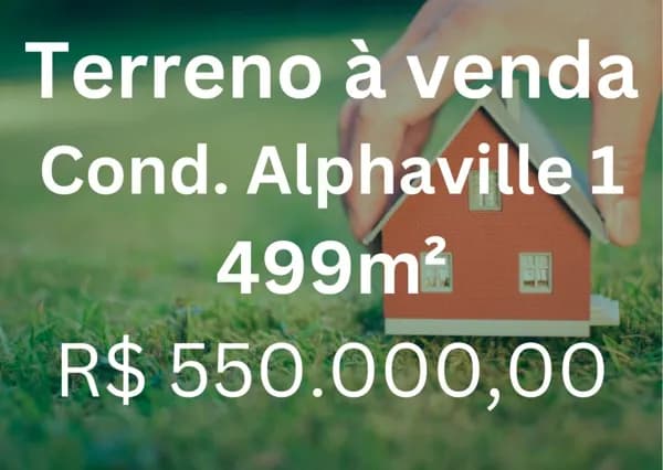Terreno à venda, no Condomínio Alphaville 1 - Uberlândia/MG