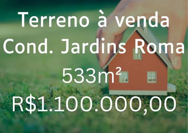 Terreno à venda, 533 m² - Condomínio Jardins Roma - Uberlândia/MG