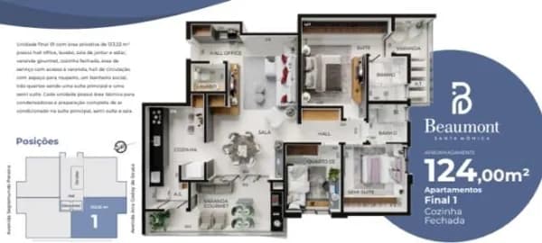 Apartamento com 3 dormitórios à venda, 108 m² por R$ 730.000,00 - Santa Mônica - Uberlândia/MG