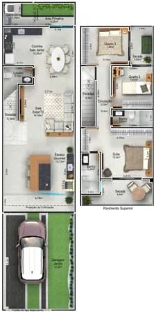 Casa com 3 quartos à venda bairro Vida Nova - Uberlândia/MG