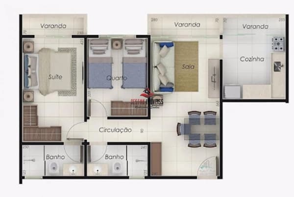 Apartamento em Uberlândia - Santa Mônica