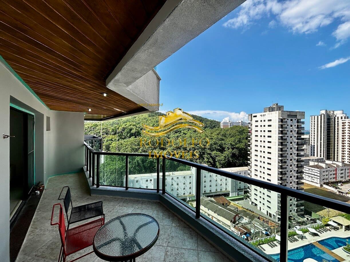Guarujá-SP Praia do Tombo 2 Dormitórios 92m² 1 Vaga Sacada Mobiliado Ar-condicionado