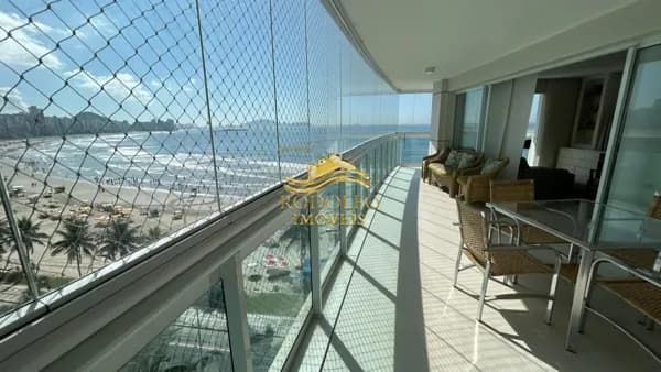 Guarujá-SP Praia das Astúrias 3 Suítes 156m² 2 Vagas Ar-condicionado Lazer de Clube