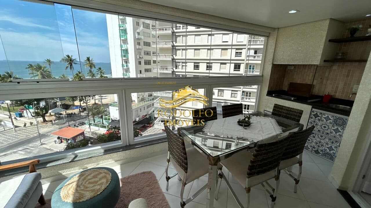 Guarujá-SP Praia das Astúrias 3 Dormitórios 110m² 2 Vagas Vista Mar Espaço Gourmet Piscina Ar-condicionado