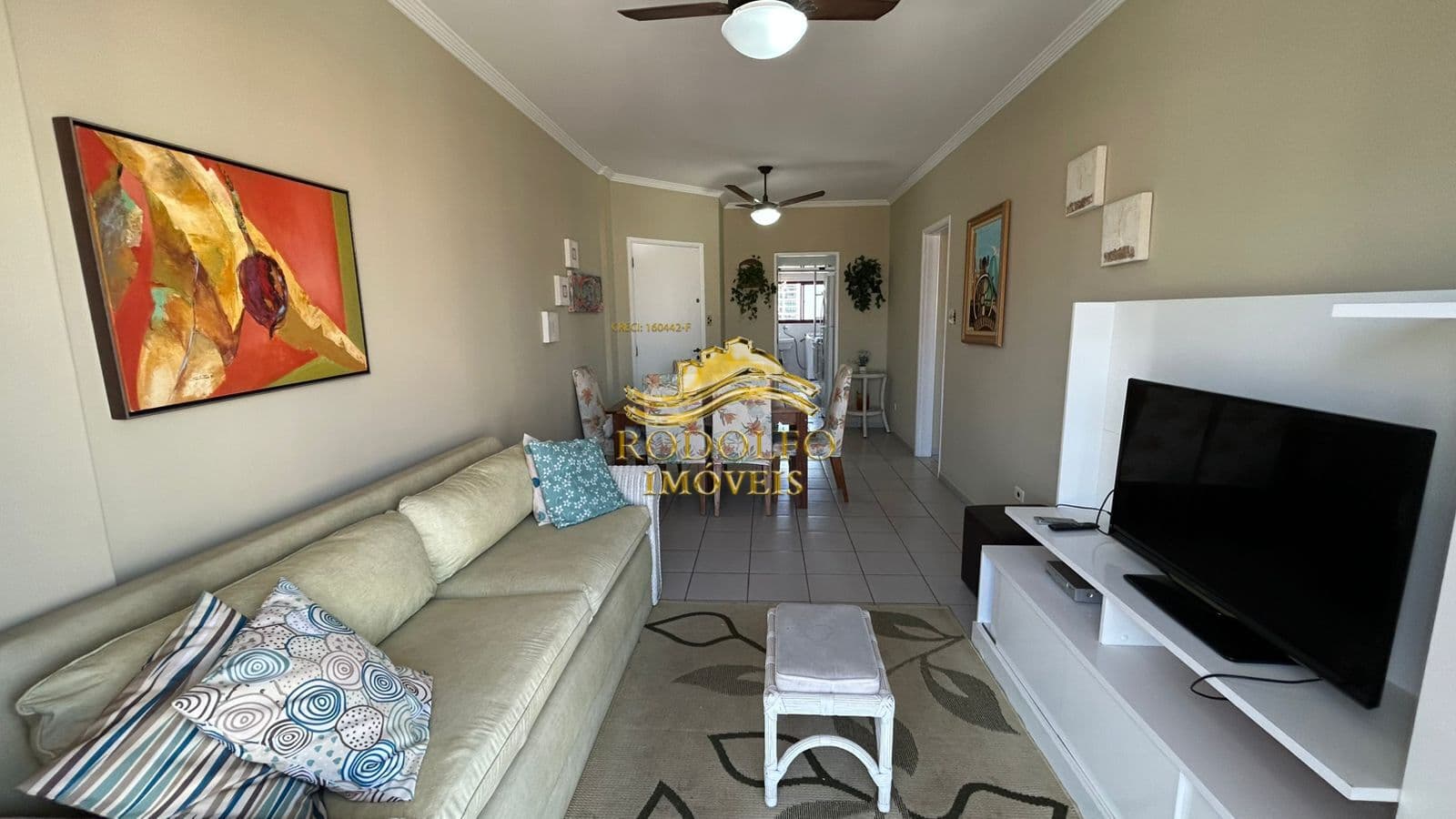 Guarujá-SP Praia das Astúrias 2 Dormitórios 90m² 1 Vaga Sacada Ar-condicionado Piscina