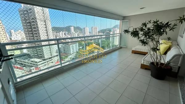 Guarujá-SP Praia das Astúrias 134m² 3 Dormitórios 2 Vagas Lazer de Clube Varanda Gourmet
