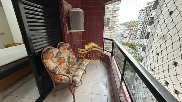 Guarujá-SP Praia das Astúrias 4 Dormitórios 160m² 1 Vaga Vista Mar Varanda Piscina Sauna