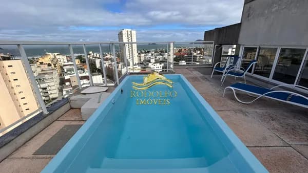 Guarujá-SP Praia da Enseada Cobertura Duplex 3 Dormitórios 235m² 3 Vagas Lazer Completo Vista Mar