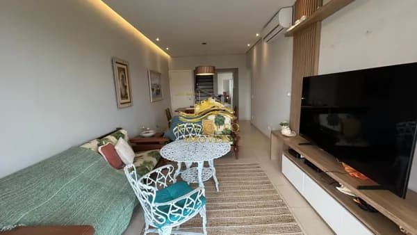 Guarujá-SP Cobertura Duplex Frente ao Mar na Praia das Astúrias 4 Dormitórios 173m² Ar-condicionado Varanda Gourmet Piscina