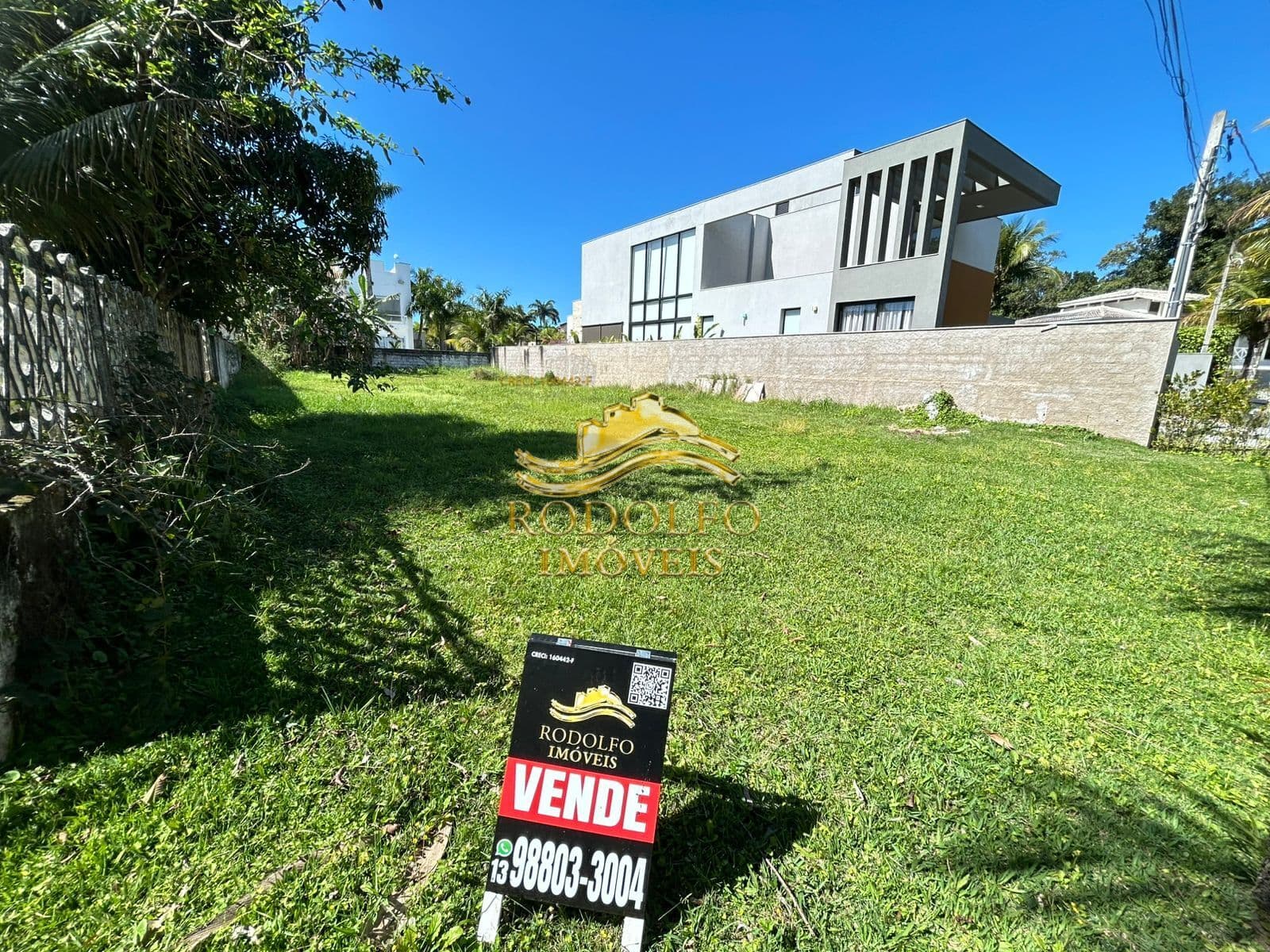 Guarujá-SP Terreno no Jardim Pernambuco I 559,87m² Aterrado e Murado