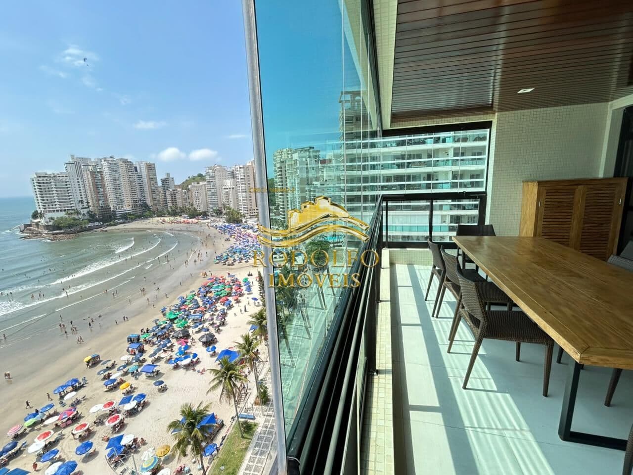 Guarujá-SP Praia das Astúrias Vista Mar 4 Suítes 2 Vagas Ar-condicionado Piscina Portaria 24 Horas