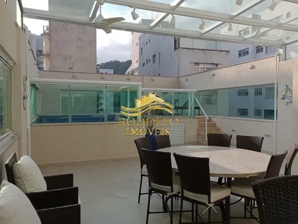 Guarujá-SP Praia das Pitangueiras 3 Suítes 3 Vagas Piscina Ar-condicionado Sauna Academia