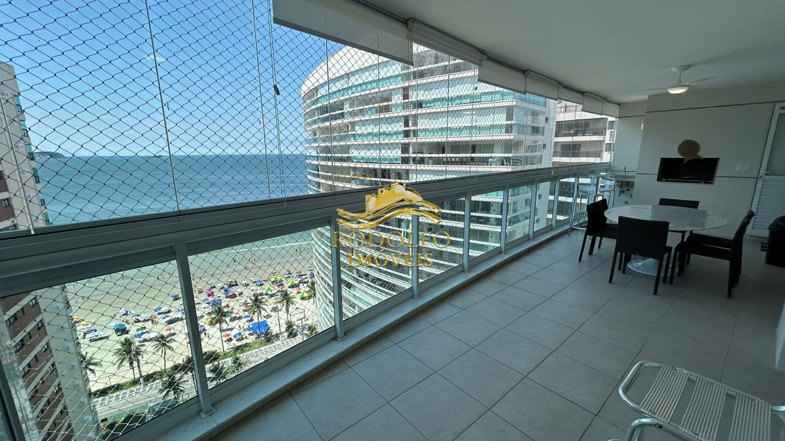 Guarujá-SP Praia das Astúrias Vista Mar 2 Dormitórios 97m² 2 Vagas Lazer de Clube Ar-condicionado Mobiliado Reformado