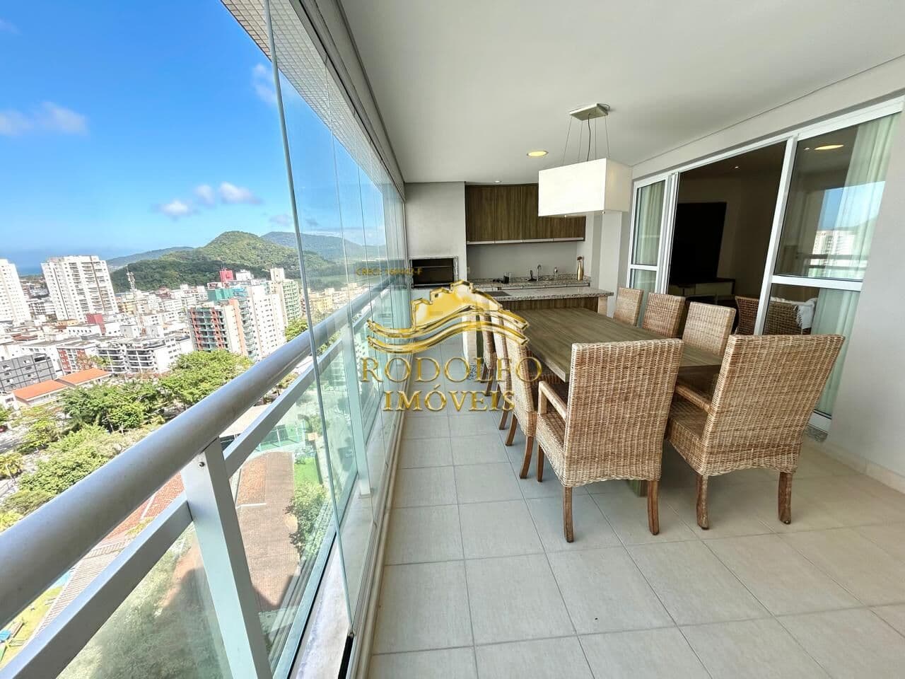 Guarujá-SP Praia das Astúrias 4 Dormitórios 134m² 2 Vagas Lazer de Clube Ar-condicionado Varanda Gourmet