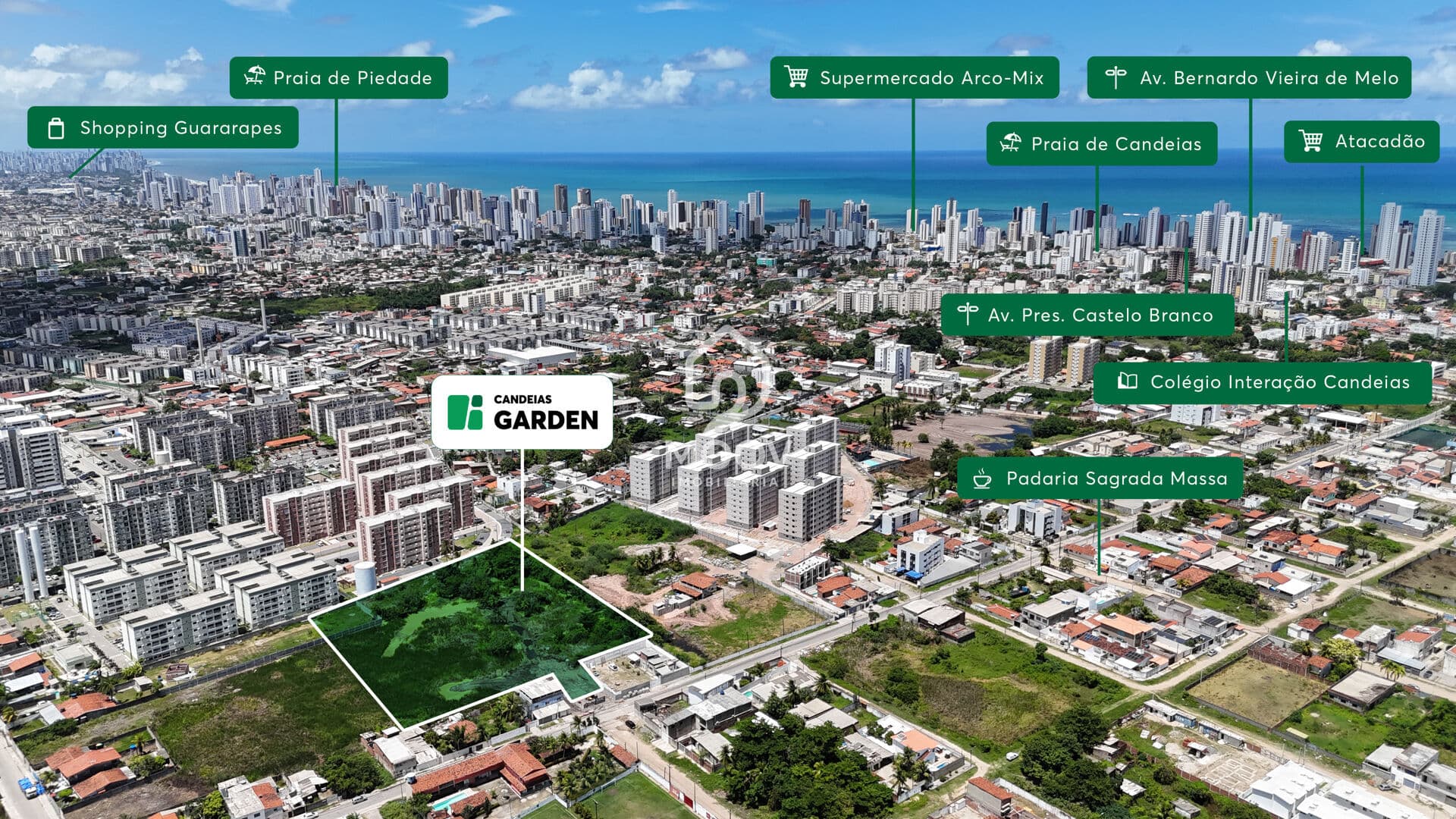 Apartamento em Candeias, Jaboatão dos Guararapes/PE