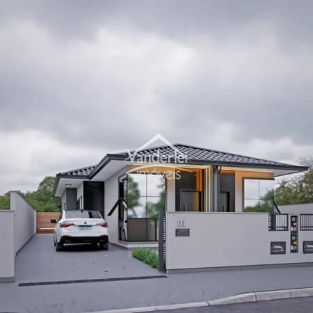 Casa modelo no Bairro Guarda do Cubatão em Palhoça - SC -R$ 399 mil