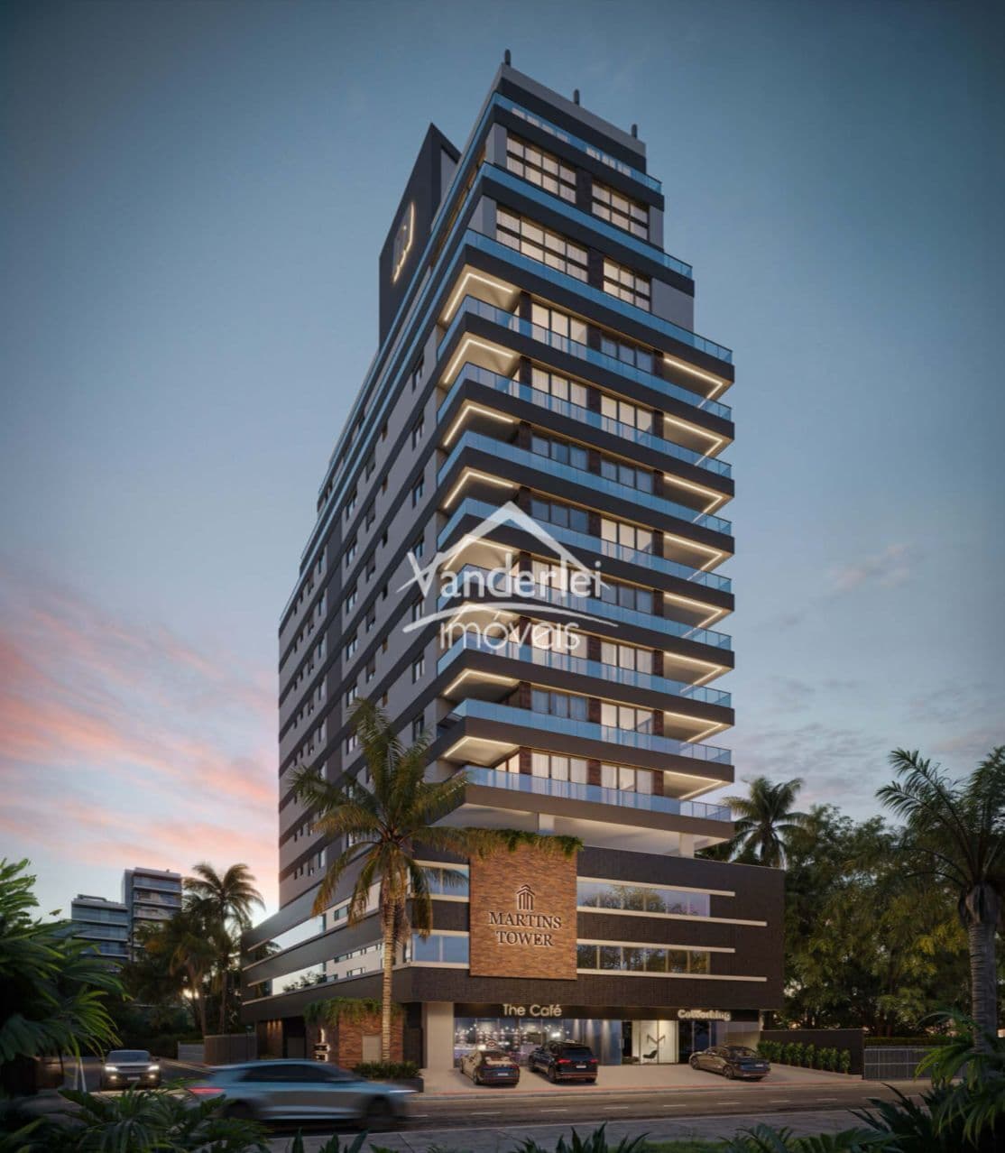 Apartamento Martins Tower Residence com 02 quartos sendo 01 suite no bairro Centro em Palhoça/SC