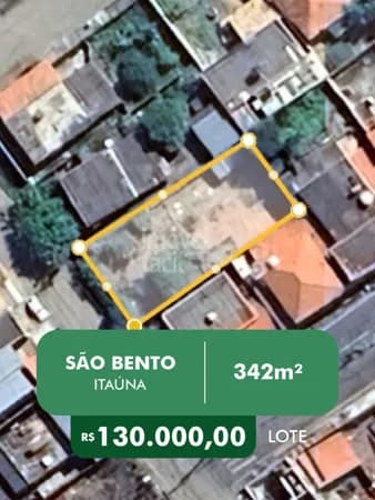 Terreno Lote em São Bento, Itaúna/MG