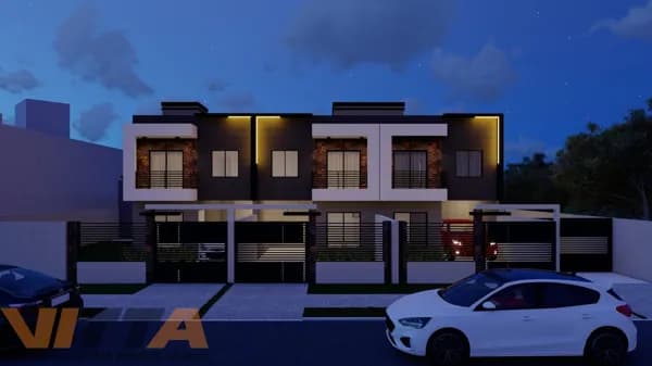 Sobrados à venda no Xaxim com 82 m², 3 dorms com suíte. R$ 600.000,00
