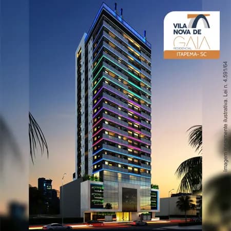 Vila Nova de Gaia – Padrão • 1 Suíte + 1 Dormitório • 69m² • Itapema/SC
