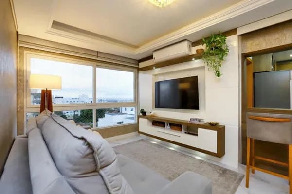 Apartamento Impecável no 9º Andar com 2 Dorms (suíte) e 2 Vagas