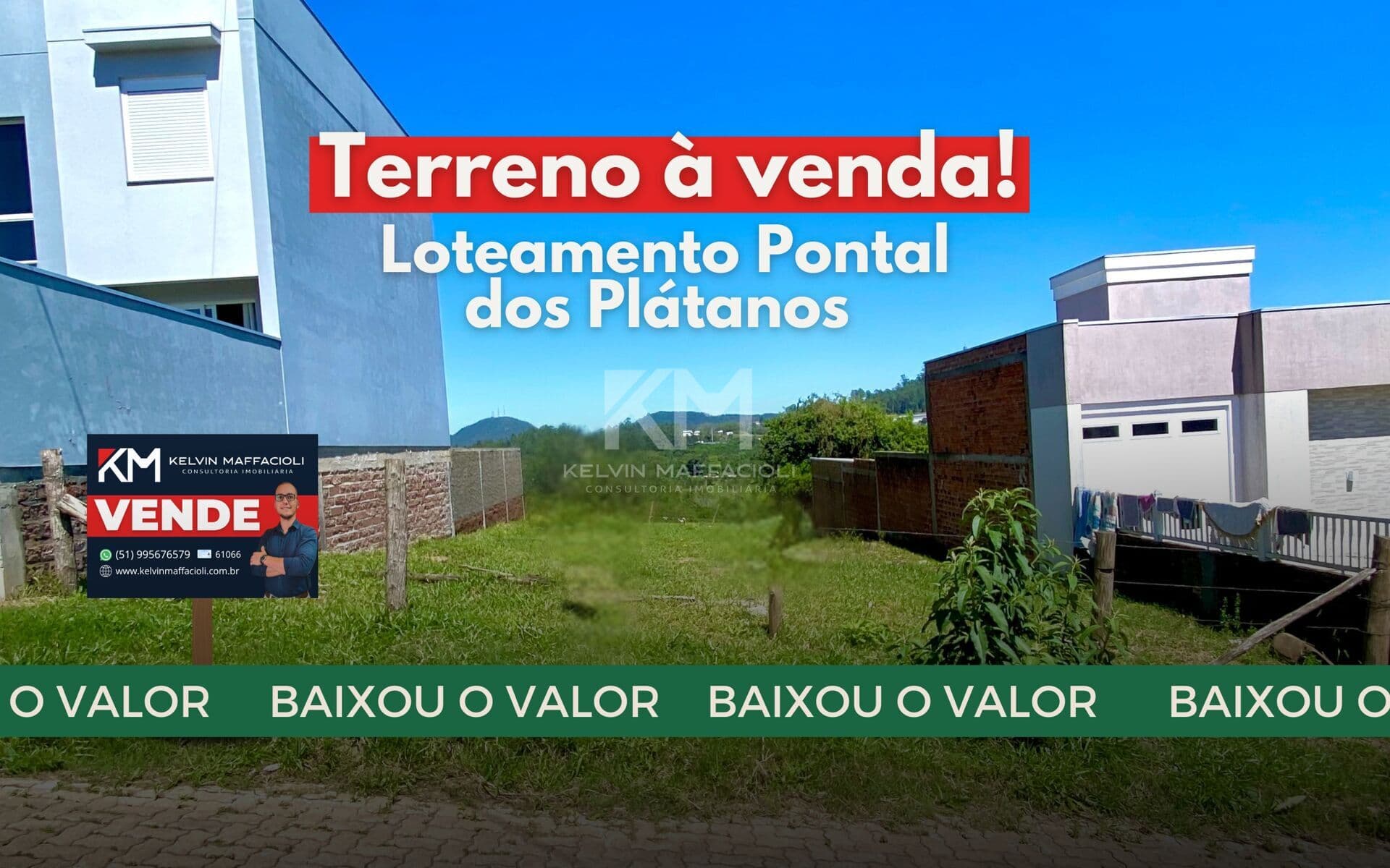 TERRENO PRONTO PARA CONSTRUIR EM REGIÃO NOBRE - LOTEAMENTO PONTAL DOS PLÁTANOS
