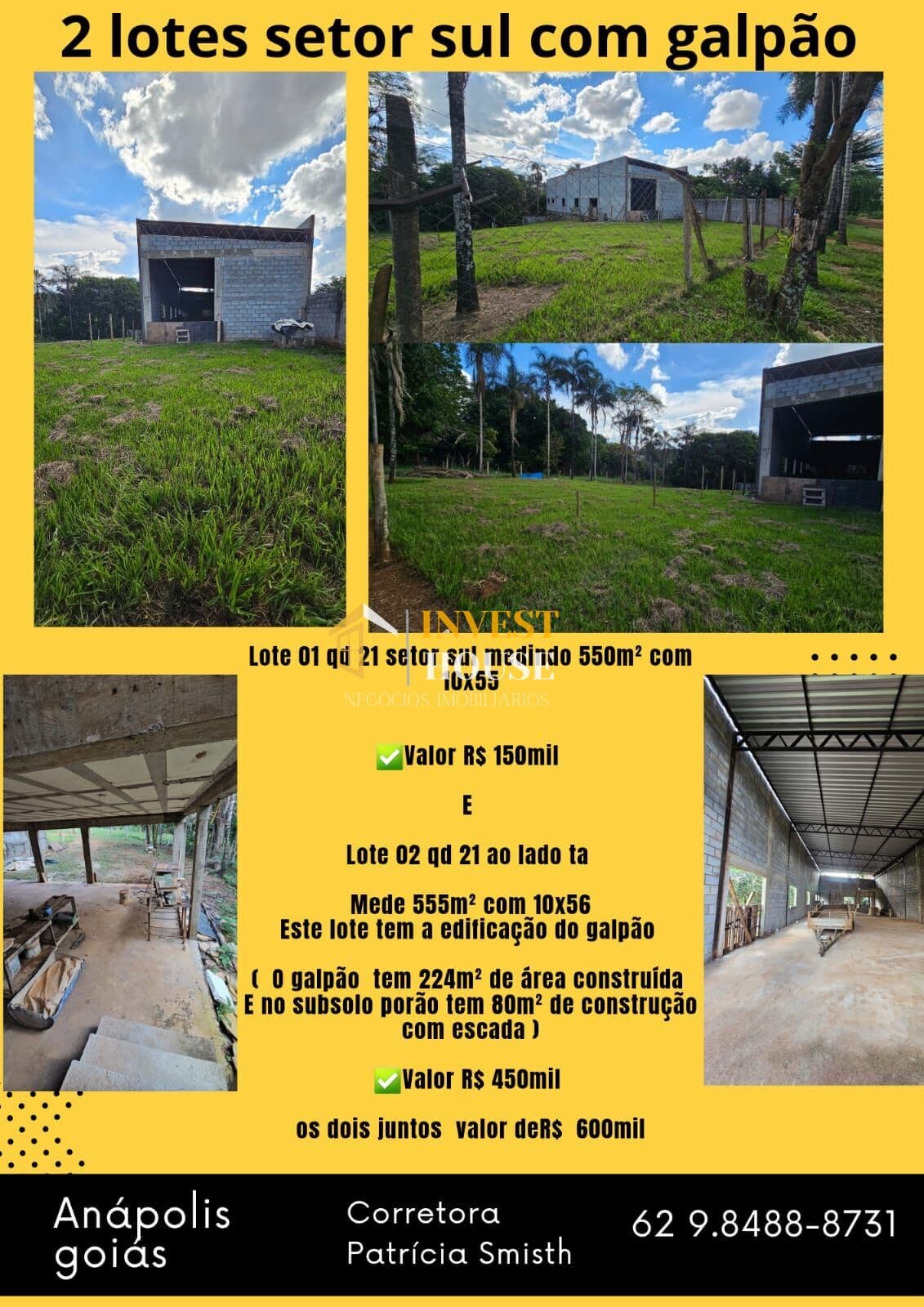 Lote com galpão no Setor Sul, Anápolis/GO
