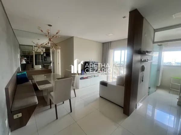 Apartamento com 02 dormitórios sendo uma suíte no Condomínio Cyan - Vila Jaboticabeira - Taubaté - SP