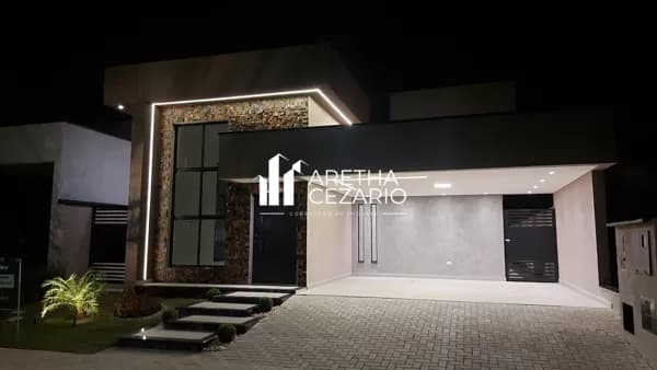 Casa com 03 Dormitórios sendo uma suíte com closet à venda, 182m² - Condomínio Ouro Ville - Taubaté - SP