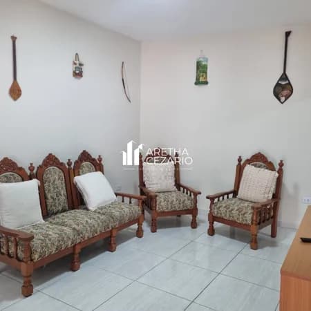 Casa Mobiliada com 02 dormitórios sendo uma suíte para locação, 130m² - Bairro Chácara do Visconde - Taubaté - SP