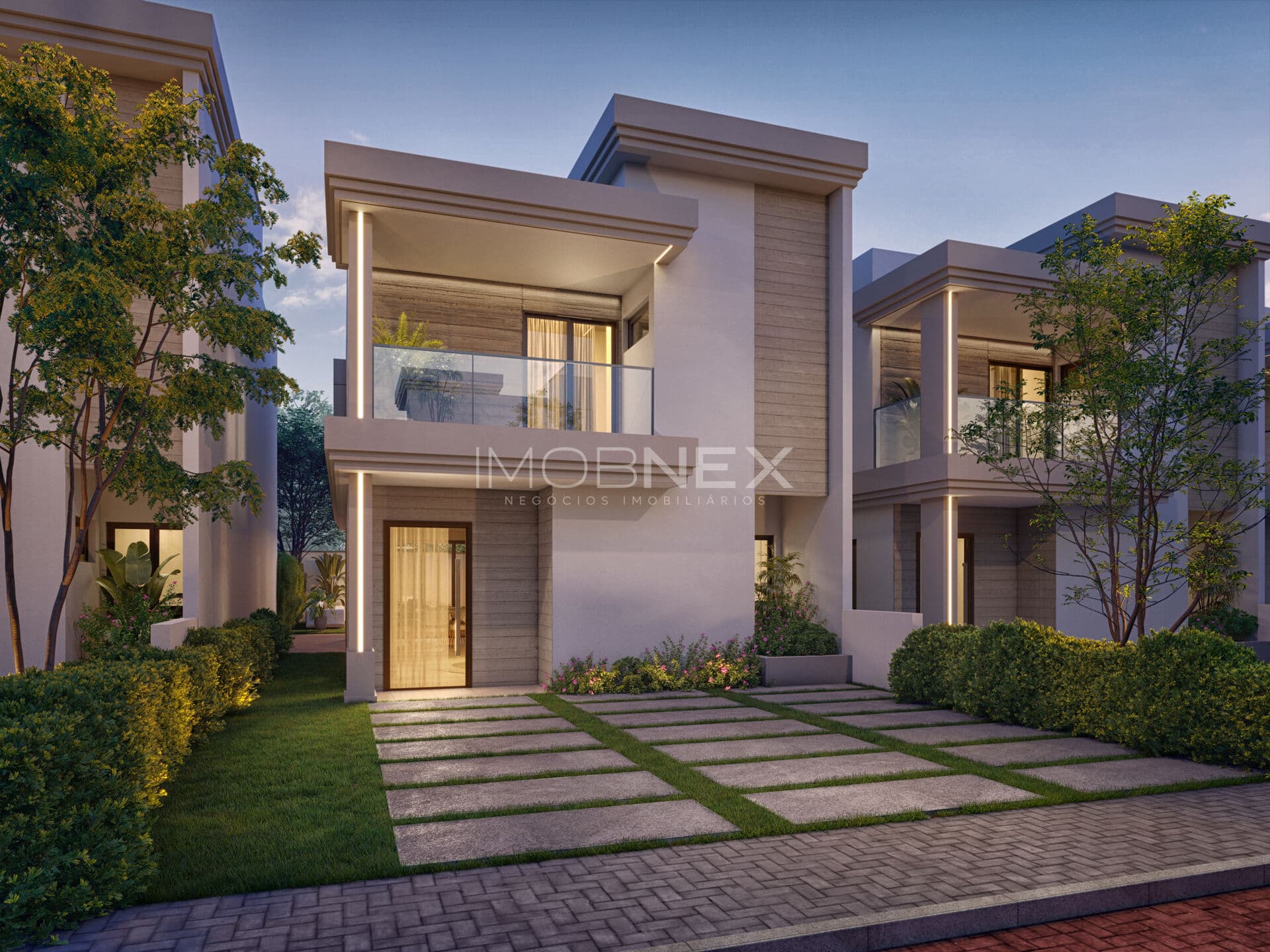 Casas Duplex em Condominio - Construção
