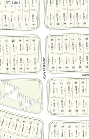 LOTE PLANO DE ESQUINA DE FRENTE A PRAÇA NO TERRAS 3