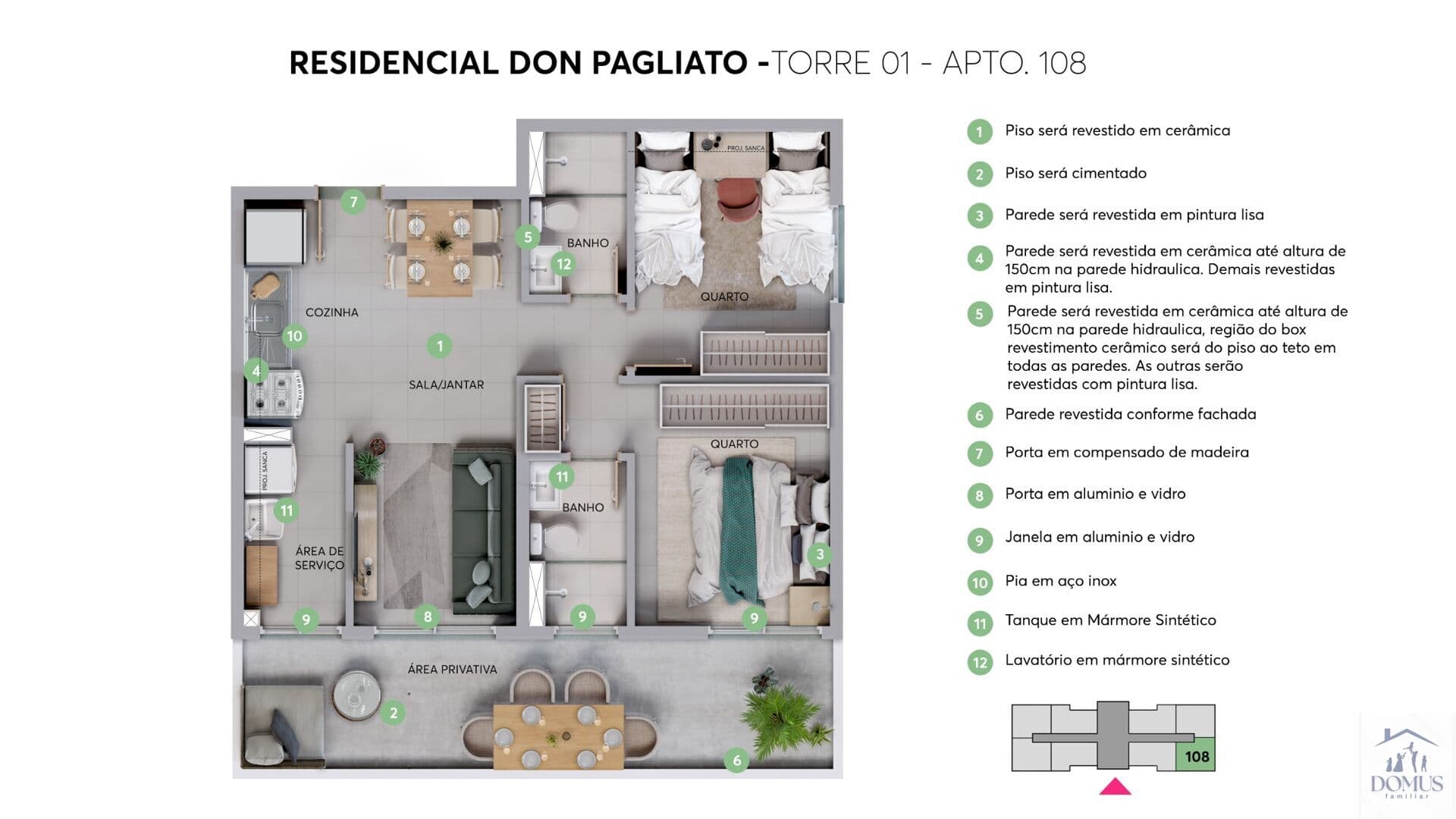 Apartamento Com área externa em Jardim Pagliato, Sorocaba/SP