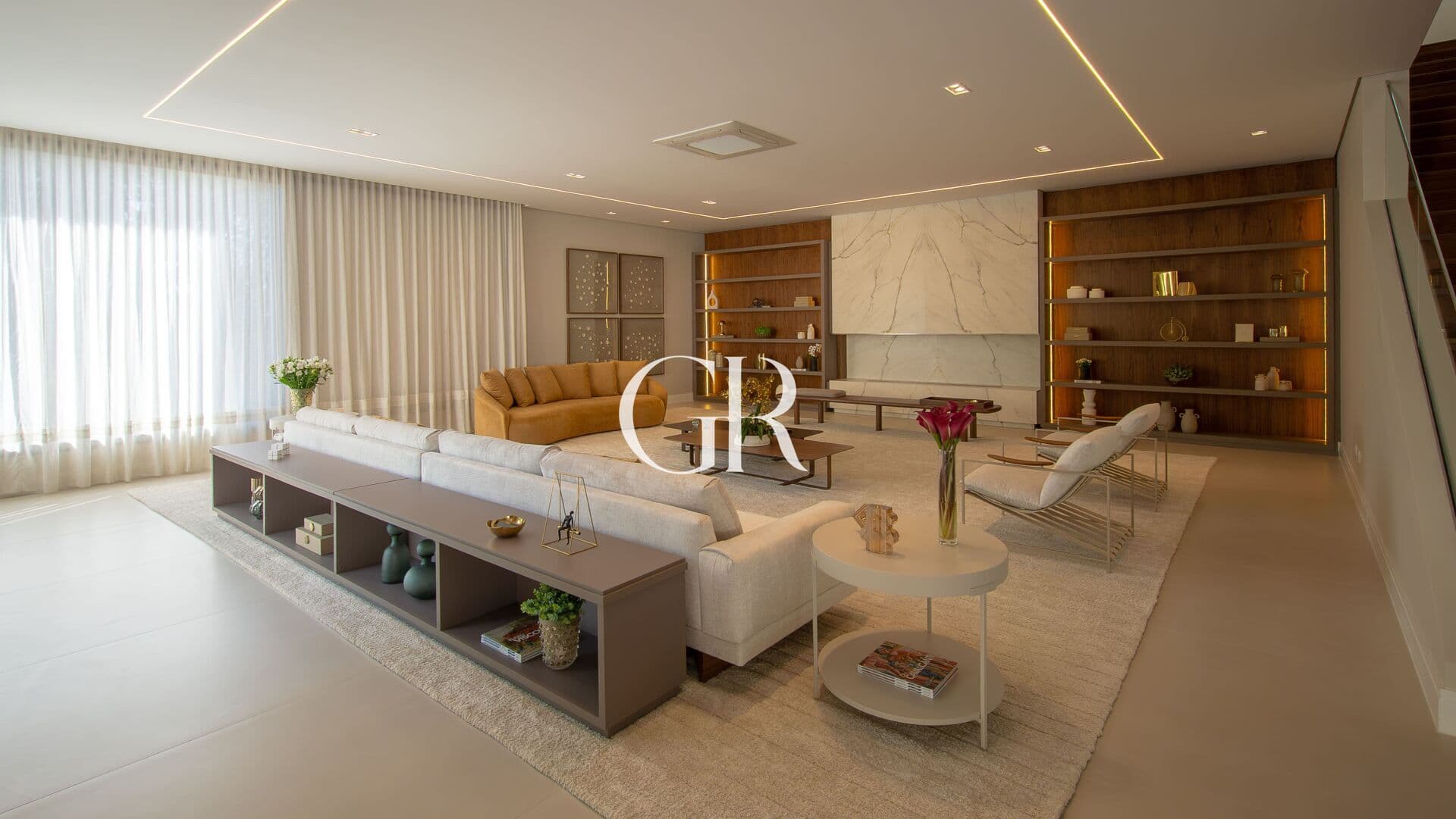 🏡 Casa Oca | 1.280m² Terreno | 1.030m² Construídos | 5 Suítes | Mobiliada | Vista para a Montanha | Alphaville Residencial 10