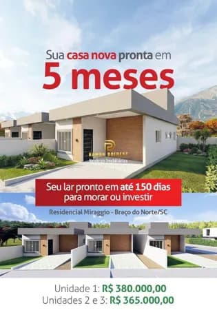 Casa em São Cristóvão, Braço do Norte/SC
