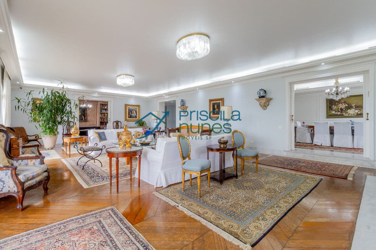 Apartamento Jardim América com 4 quartos, sendo 4 suítes , 609m²