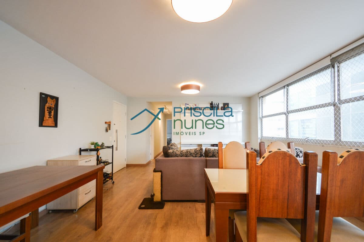 Apartamento Santa Cecília com 3 dormitórios sendo 1 suíte 1 vaga 107 metros de área