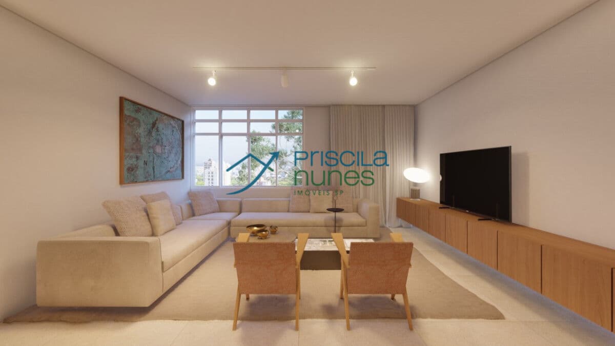 Apartamento Higienópolis com 3 quartos, sendo 1 suíte, 150m²