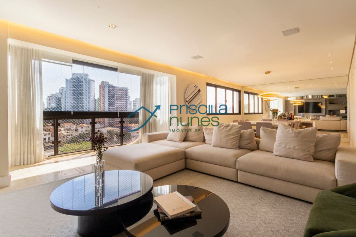 Apartamento Santa Cecília com 3 quartos, sendo 3 suítes, 186m²