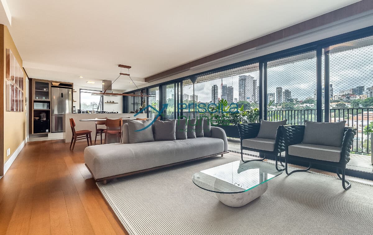 Apartamento Vila Madalena com 3 quartos, sendo 3 suítes , 172m²