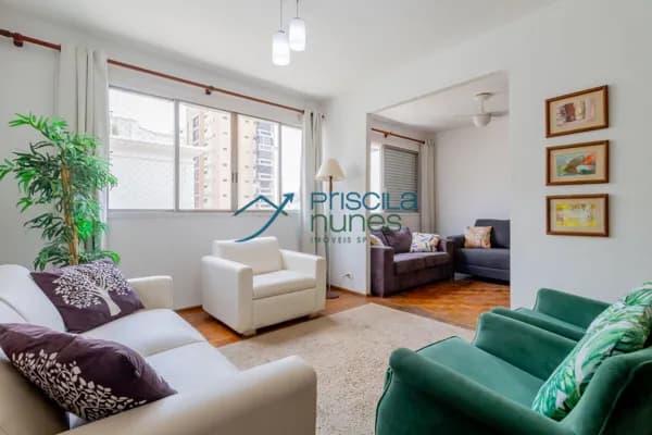 Apartamento Indianópolis com 3 quartos, sendo 1 suíte, 93m